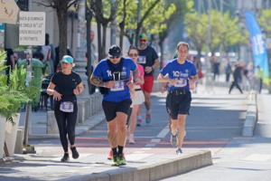 Group of people running